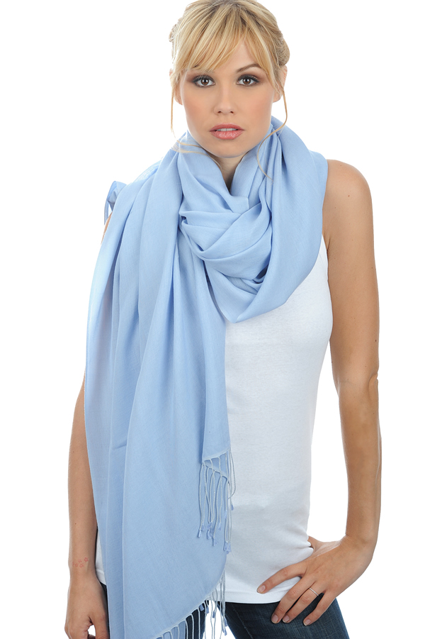 Cashmere & Silk accessories shawls adele kentucky blue 280x100cm